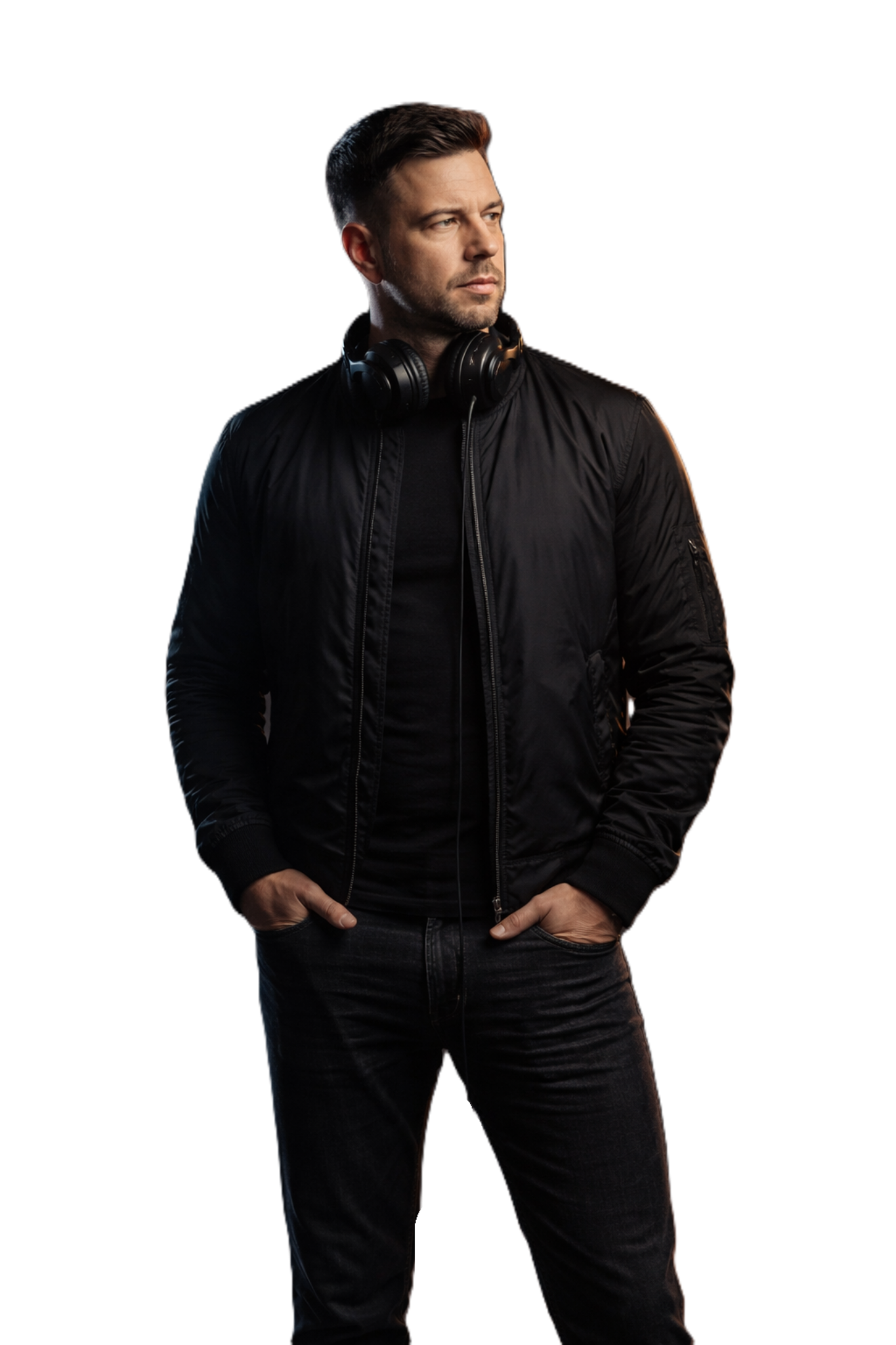 GROOVIQ neon profile portrait